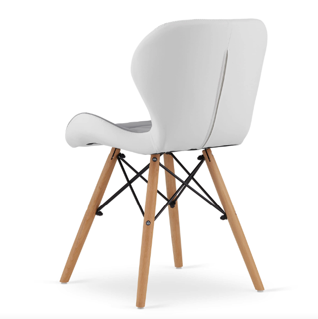 Крісло Leobert Lago екошкіра сіро-білий Київ - фото 4