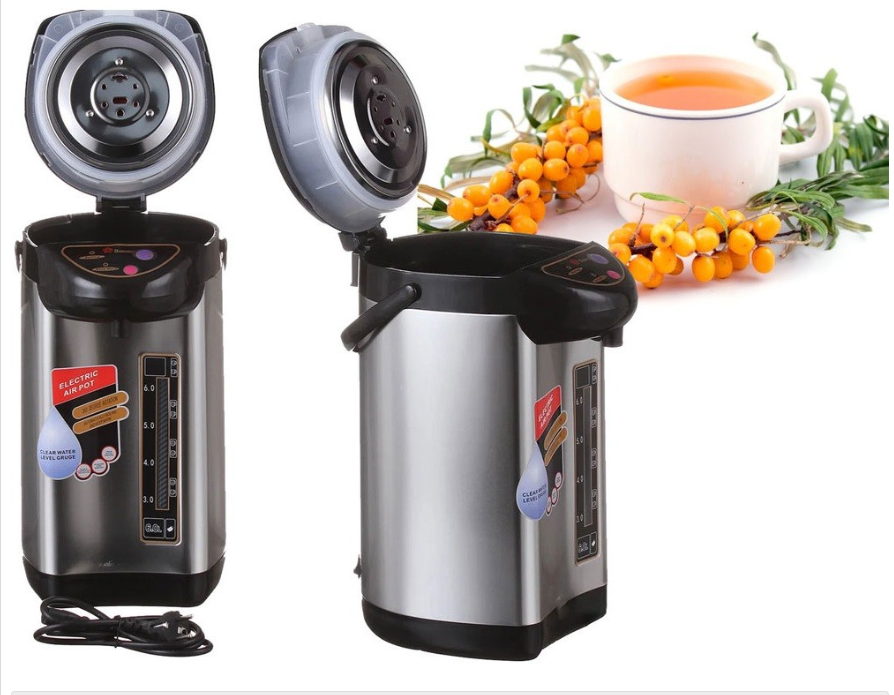 Електричний термопот Domotec MS-6000 6 л, 800 Вт з автонасосом і підтримкою температури води Одеса - фото 1