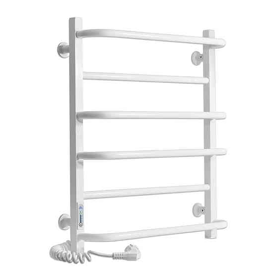 Електричний полотенцесушитель Laris Зебра Комфорт ЧК6 500Х600 Е білий колір Київ