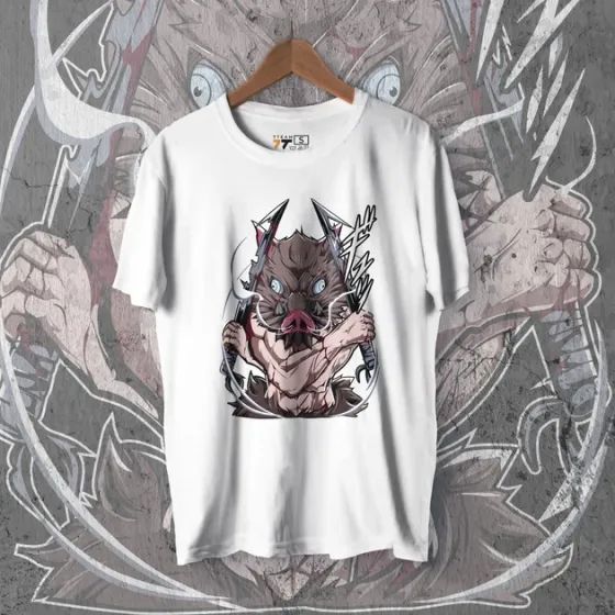 Футболка для подростка мальчика с принтом Клинок, рассекающий демонов Іноске Хашибіра 3 WE Размер 160 Anime10354 Днепр