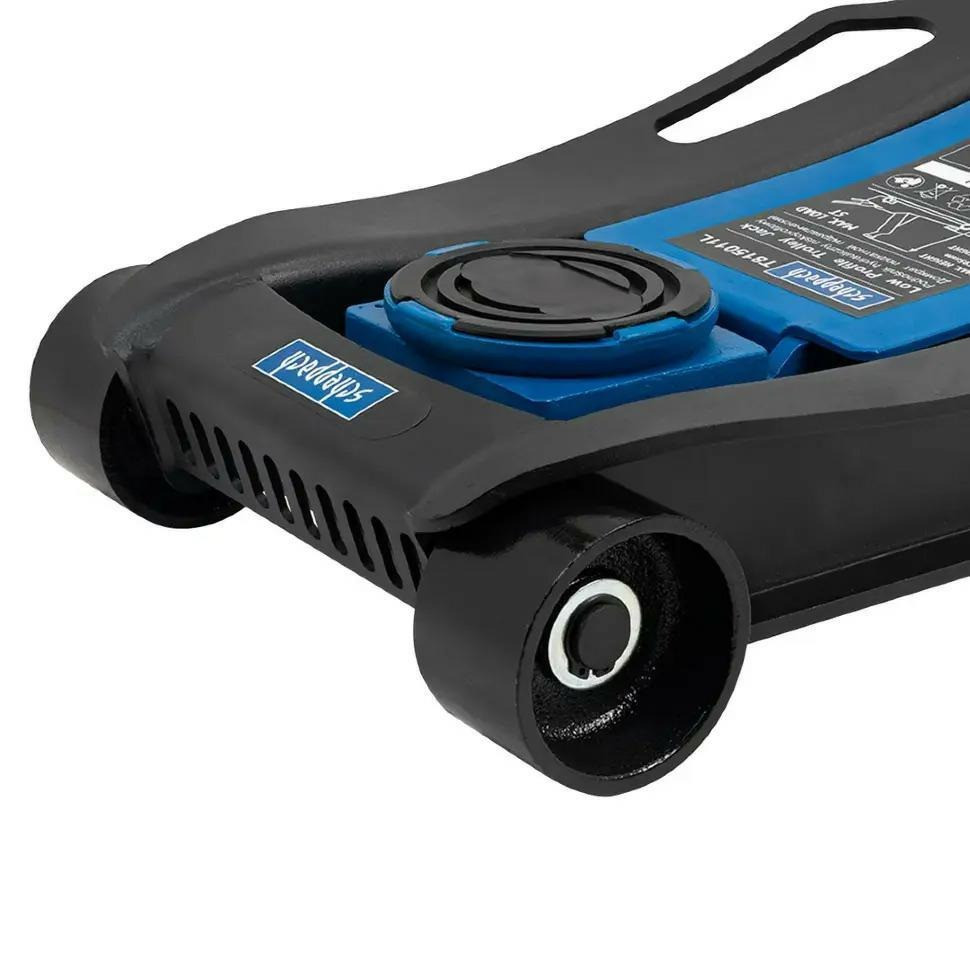 Домкрат 5т підкатний (96-595мм) з педаллю Scheppach SCH-T815011L Одеса - фото 3