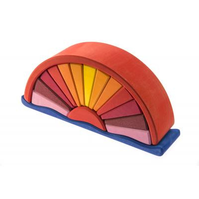 Конструктор Nic деревянный Восход красный (NIC523321) Винница - изображение 2