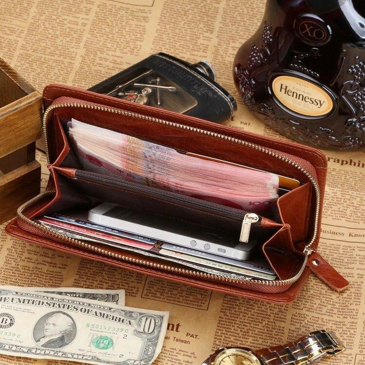 Мужской клатч Vintage 14189 Коричневый Киев - изображение 9