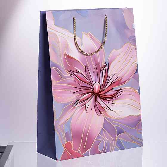 Набір подарункових пакетів з паперу 12 (шт.) картонні гарні пакети для подарунків 30×12×42 (см) HP-10359-10 Коломия