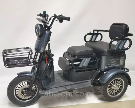 Електротрицикл з кузовом ID PROTEX S 1500W-72V-20Ah LiFePO4 шини 10«/10» купити дешево в Україні Одеса