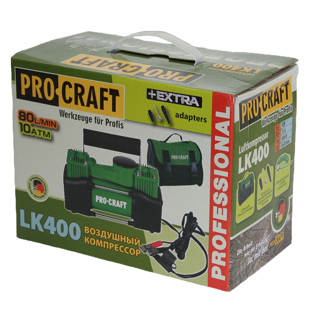 Компрессор procraft lk-400 276 Вт двухпоршневой, Компрессор поршневой, Электрический компрессор 10 атм Львов - изображение 5