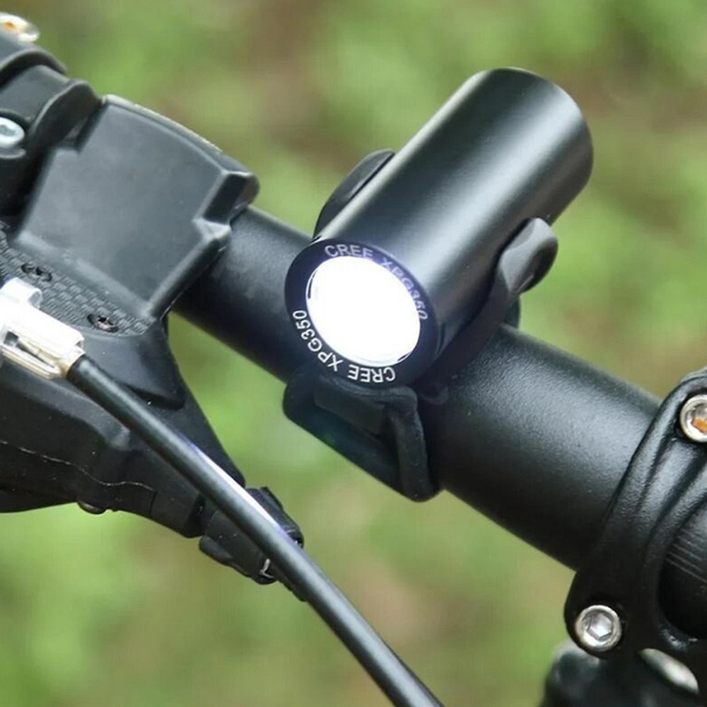 Ліхтар велосипедний передній алюмінієвий AU902 350LM, XPG, акумулятор 700mAh, USB Бровари - фото 10