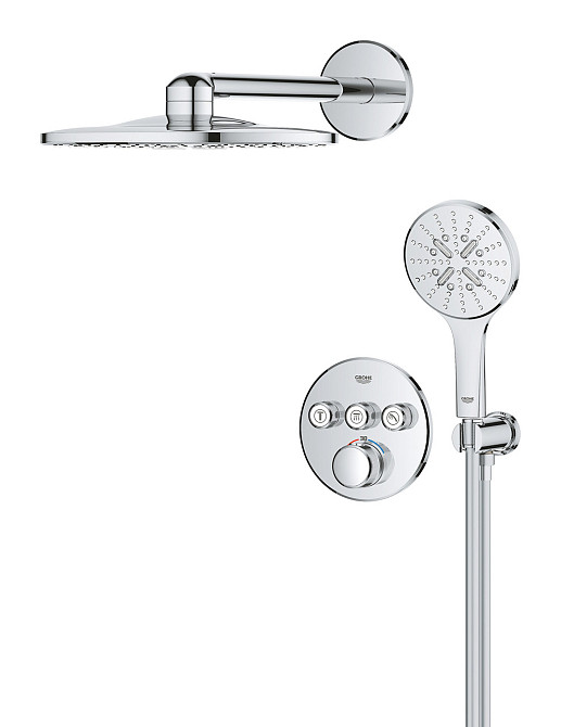 Душова система прихованого монтажу з термостатом Grohe Grohtherm SmartControl (34863000) Киев - изображение 4