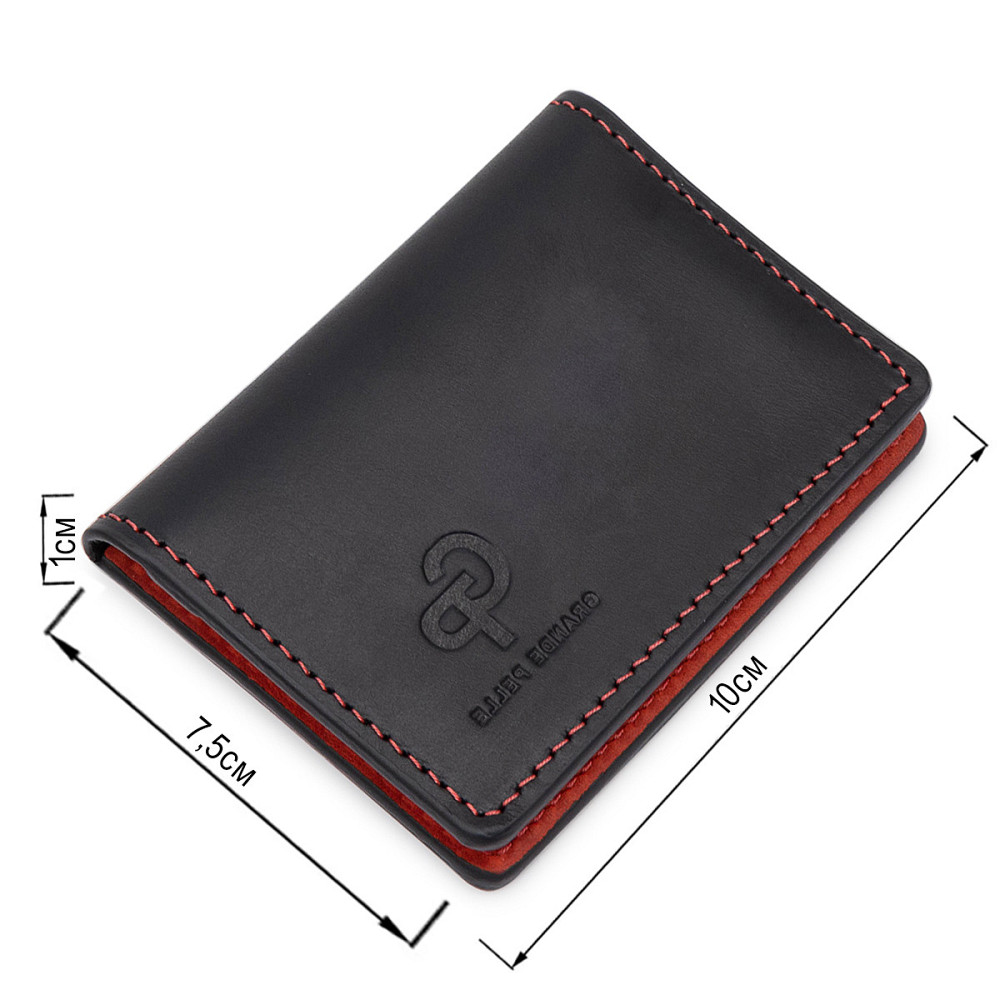 Кожаная винтажная обложка для прав GRANDE PELLE 11535 Черный Киев - изображение 8