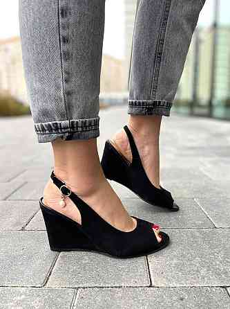 Vesna Босоніжки жіночі VESNA 9325 чорні (літо, замша натуральна) (908) лише 36р.38р. Коломыя