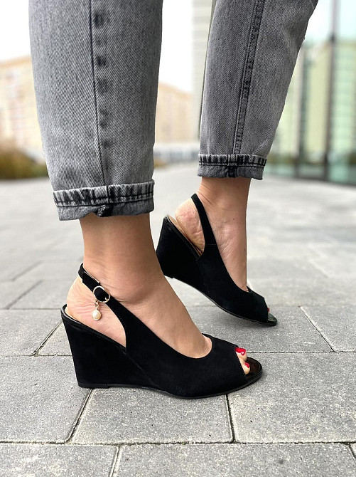 Vesna Босоніжки жіночі VESNA 9325 чорні (літо, замша натуральна) (908) лише 36р.38р. Коломыя - изображение 6