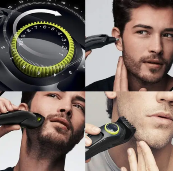 Машинка для стрижки волосся Kemei KM-696 з 6 насадками та регульованою довжиною стрижки. Одеса