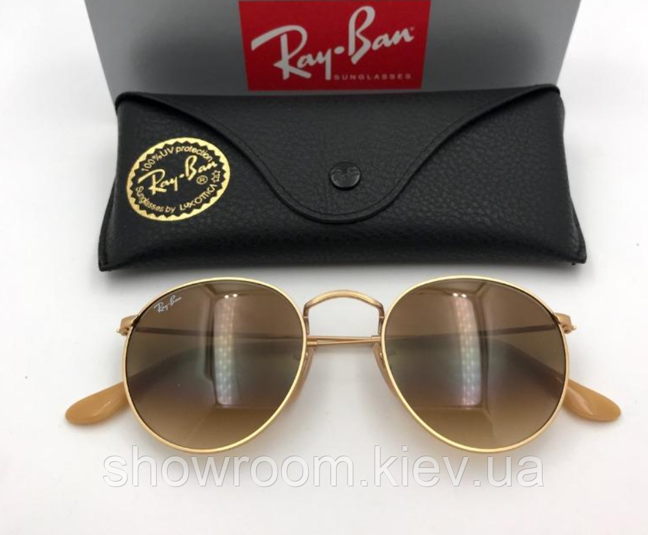 Чоловічі сонцезахисні окуляри Ray Ban Round 3447 112/51 Lux Київ - фото 1