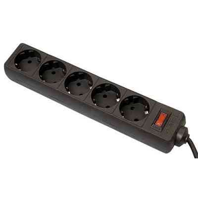 Сетевой фильтр питания Defender ES 1.8m 5 роз. black (99484) Винница