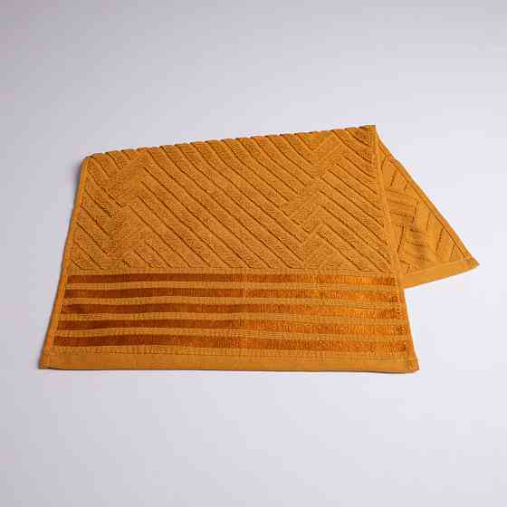 Полотенце махровое среднее SOFT GM Textile 50х90см 500г/м2 (Горчичный) Сумы