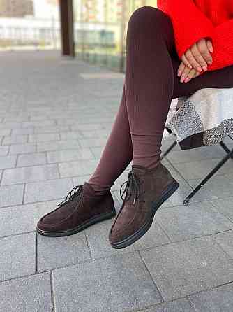 Arcoboletto Черевики жіночі Arcoboletto 305 шоколадні (весна-осінь, замша натуральна) (5771) Коломия