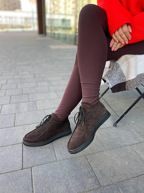 Arcoboletto Черевики жіночі Arcoboletto 305 шоколадні (весна-осінь, замша натуральна) (5771) Коломыя - изображение 2