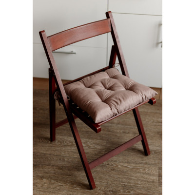 Подушка на стілець Прованс Фібра коричнева 40х40 см (029613) Вінниця - фото 3