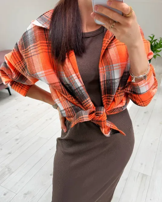 Купити жіноче плаття рубчик та жіночу фланелеву сорочку недорого в Україні. Одеса - фото 11