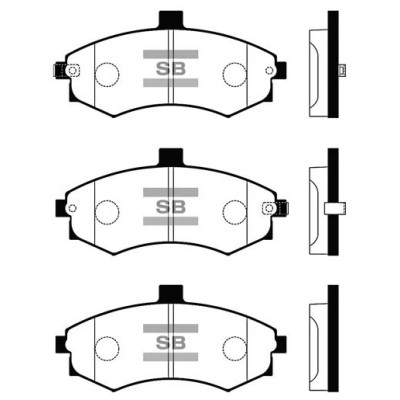 Гальмівні колодки HI-Q SP1152 Вінниця - фото 1