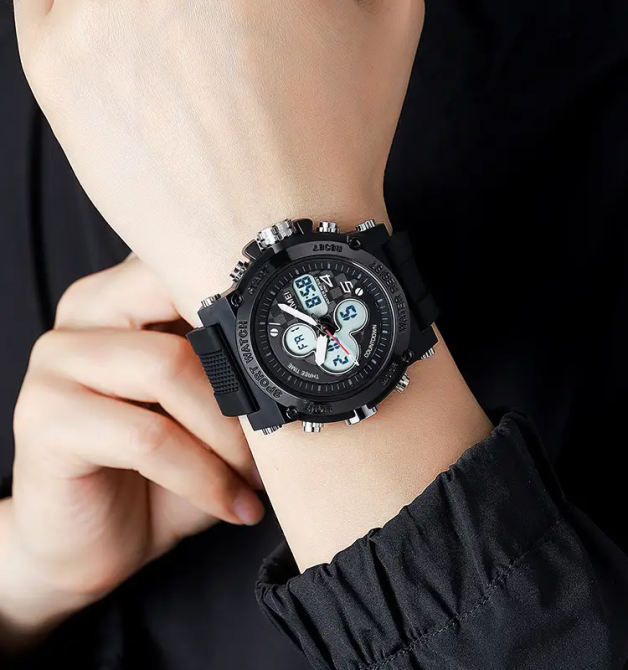 Часы мужские наручные спортивные Skmei 2065 (Черный с белым) Винница - изображение 7