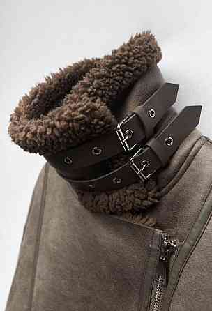 Дубленка женская на змейке L Харьков