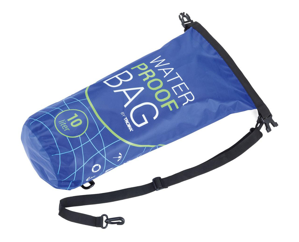 Сумка із захистом від води Troika Waterproof Bag 10 л для водних видів спорту Синій Вінниця - фото 4