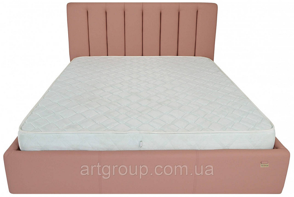Ліжко Двоспальне Sanam Comfort 160 х 200 см Fly 2202 З підйомним механізмом та нішою для білизни Рожевий Дніпро - фото 19