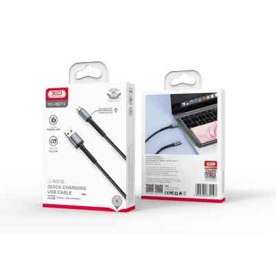 Дата кабель USB 2.0 AM to Micro 5P 1.0m 2.4A black XO (NB215-M-BK) Вінниця