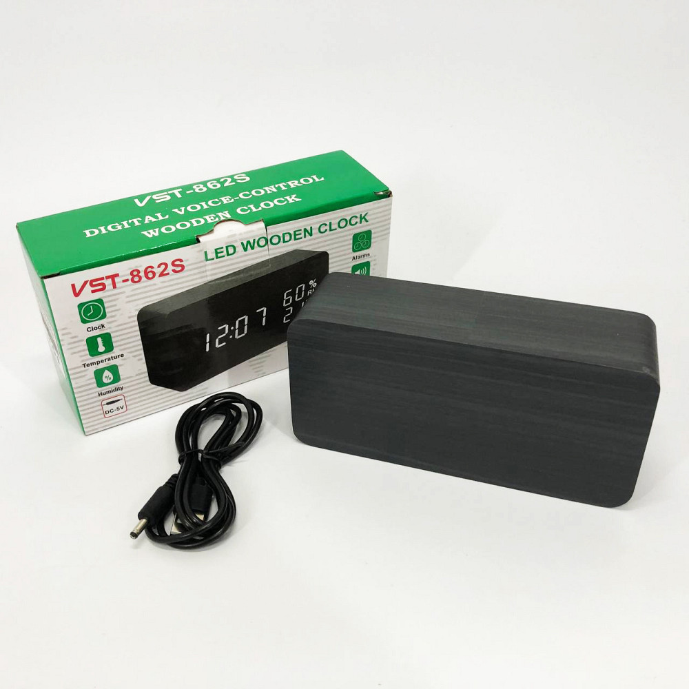 Часы с функцией влажности VST-862S-6, Часы электронные настольные с дисплеем настольные классные AX-24 Ивано-Франковск - изображение 8