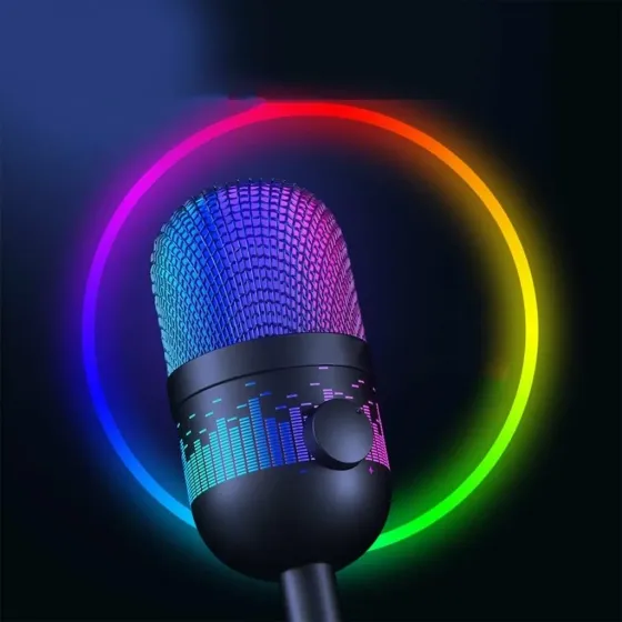 RGB-мікрофон для ігор та запису AK-1i настільний Київ