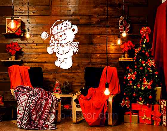 Декоративное настенное Панно «Новый год», Декор на стену 70*55 см Киев