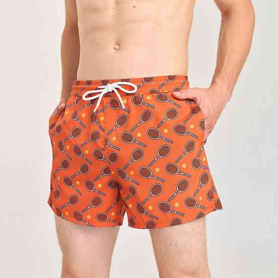 Принтовані чоловічі шорти для плавання Pobedov Pool day Тenis Київ