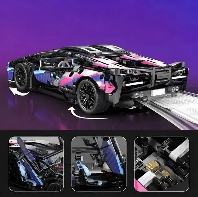 Конструктор Technik Lamborghini Sián Cyberpunk, 1314 деталей совместимый с lego лего Киев - изображение 8