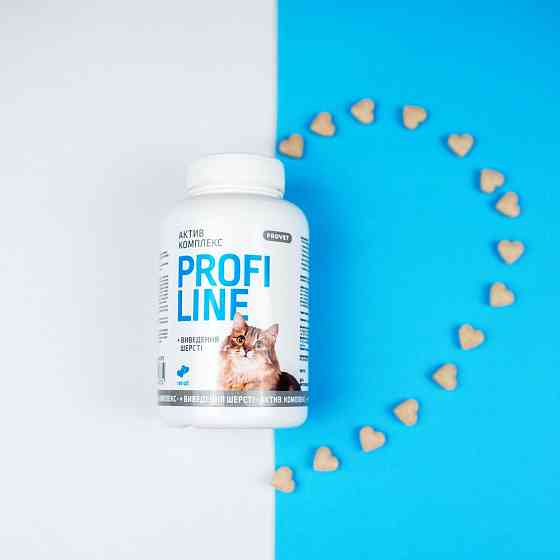 Витамины Provet Profiline для кошек, Актив Комплекс + вывод шерсти, 180 таб. Винница