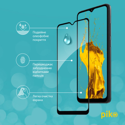 Стекло защитное Piko Full Glue Xiaomi Redmi A2+ Black (1283126564611) Винница - изображение 4