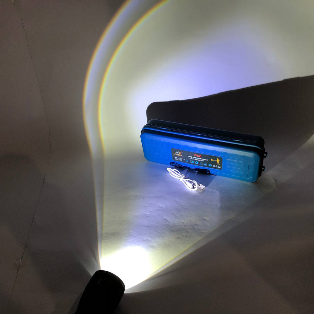 Довговічний світлодіодний ліхтар CB-C13-P50+COB, Ліхтар водозахищений LED потужний на вулицю WD-45 Львів - фото 1