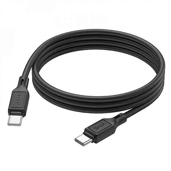 Кабель HOCO X90 Cool 60W silicone charging data cable for Type-C to Type-C Black Київ