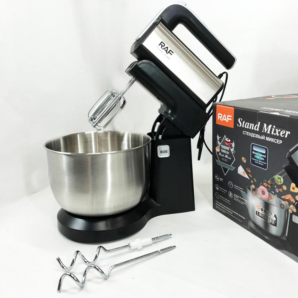 Миксер с различными скоростями RAF R.6652 1000 Вт 3.5 л, Ручной миксер для приготовления пищи KI-51 Львов - изображение 2