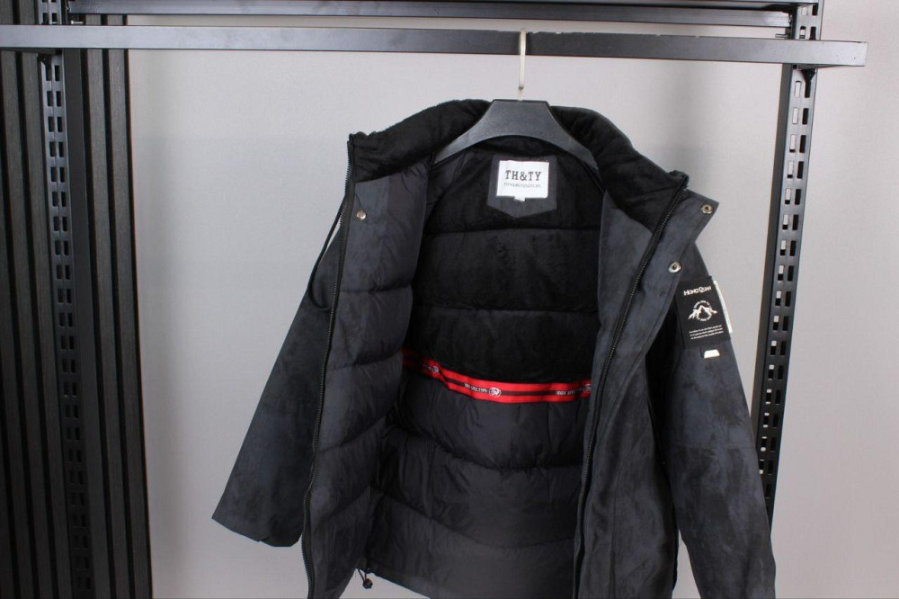 Подростковая зимняя куртка для мальчика варенка черная на холофайбере 158,164 Николаев - изображение 2