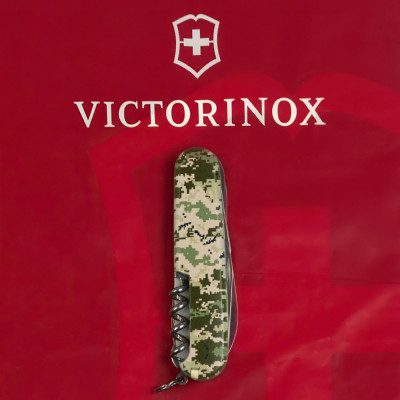 Нож Victorinox Huntsman Army 91 мм Піксель (1.3713.3_W3940p) Винница - изображение 5