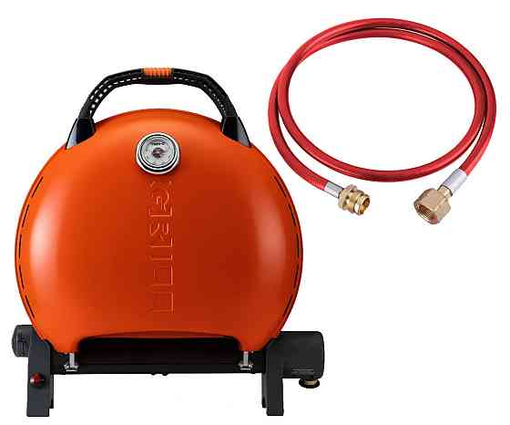 КОМПЛЕКТ Портативний переносний газовий гриль O-GRILL 600T, помаранчевий + шланг в подарунок! Код: 011680 Рівне