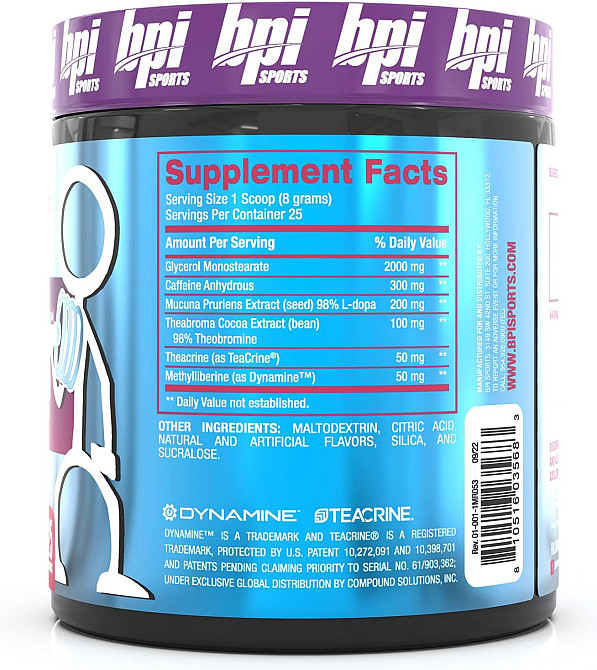 Передтренувальний комплекс Bpi Sports 1.M.R Powdeг 200g (Berry Swole) Луцьк - фото 2
