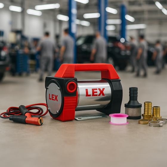 Електрична паливна помпа LEX 12V з фільтром для системи подачі пального для авто і спецтехніки електричний Львів