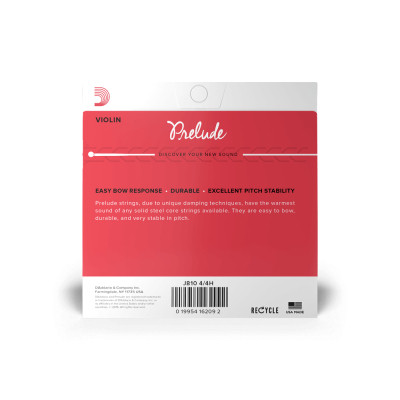 Струны для скрипки D'Addario Prelude Violin String Set 4/4 Scale Heavy Tension (J810 4/4H) Винница - изображение 3