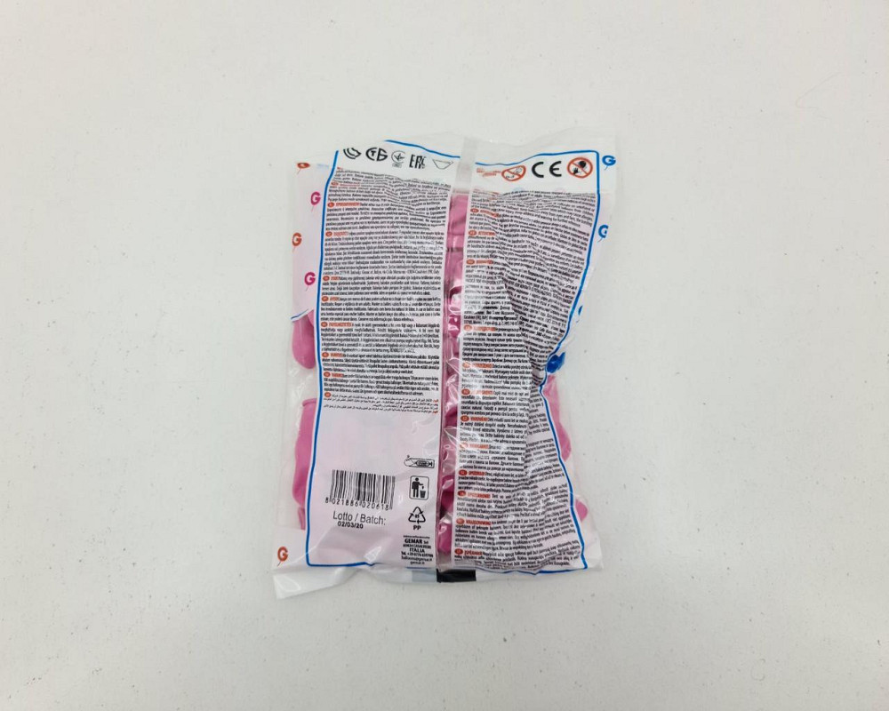 Повітряні кульки пастель рожеві 3" (8 см) латексні бомбочки 100 шт Gemar (1 пач.) Харків - фото 3