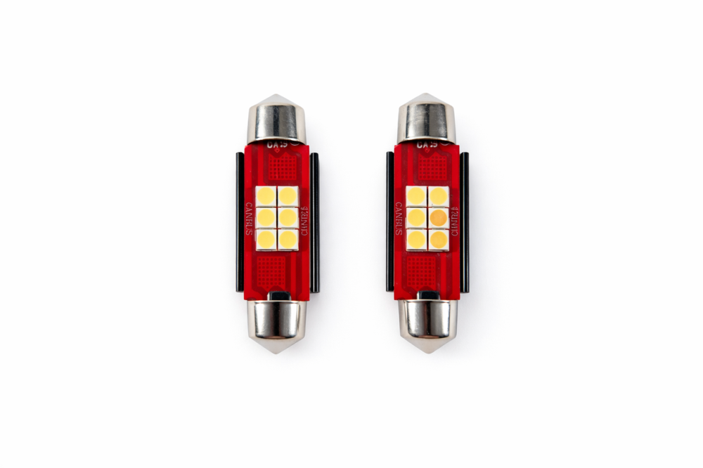 Комплект світлодіодних ламп StarLight Vision C5W/C10W (T11) LED Festoon SV8.5 WHITE 6000K 41mm 12/24V Харків - фото 3