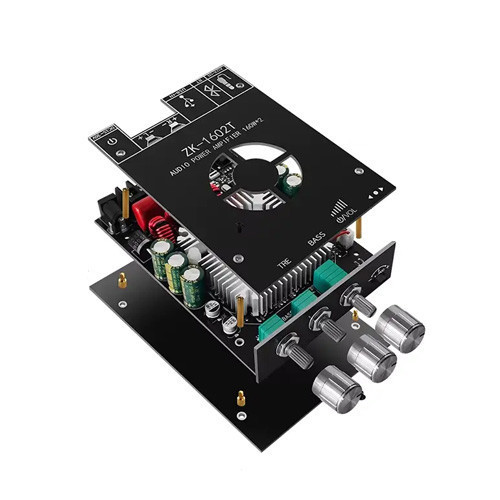 Аудіо підсилювач для колонок потужність звуку 2x160Вт Bluetooth 5.0 ZK-1602T TD5182A AUX USB Київ - фото 1