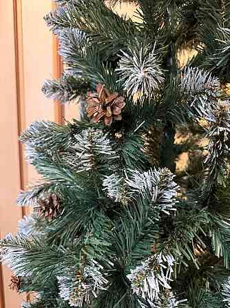 Штучна ялинка з інійом і шишками ПВХ плівка 3 Одеса
