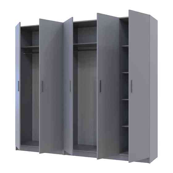 Шкаф для одежды Doros Промо Серый 2+3 ДСП 225х48х204 DRS-011628 (80737767) Львов
